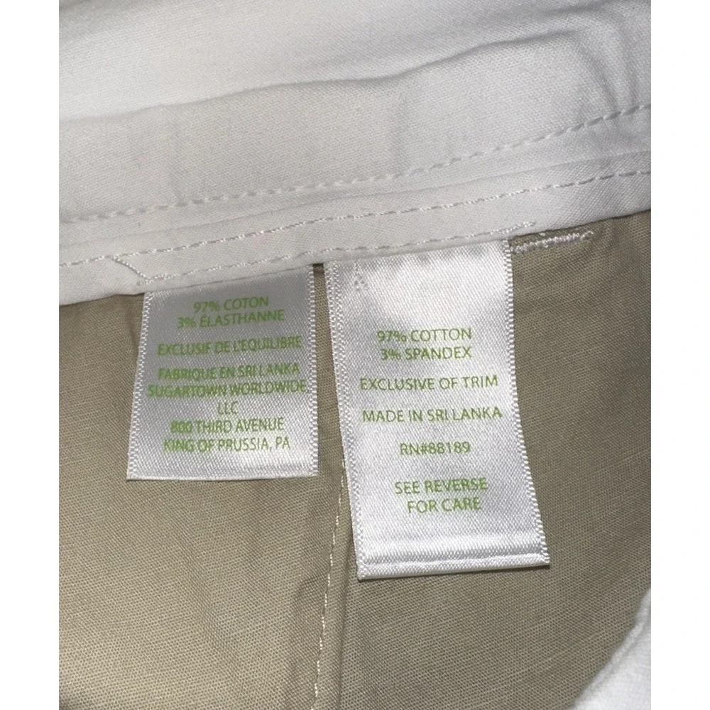 New Lilly Pulitzer Shara Mid-rise Stretch Resort White Shorts Size 0 Inseam‎ 7